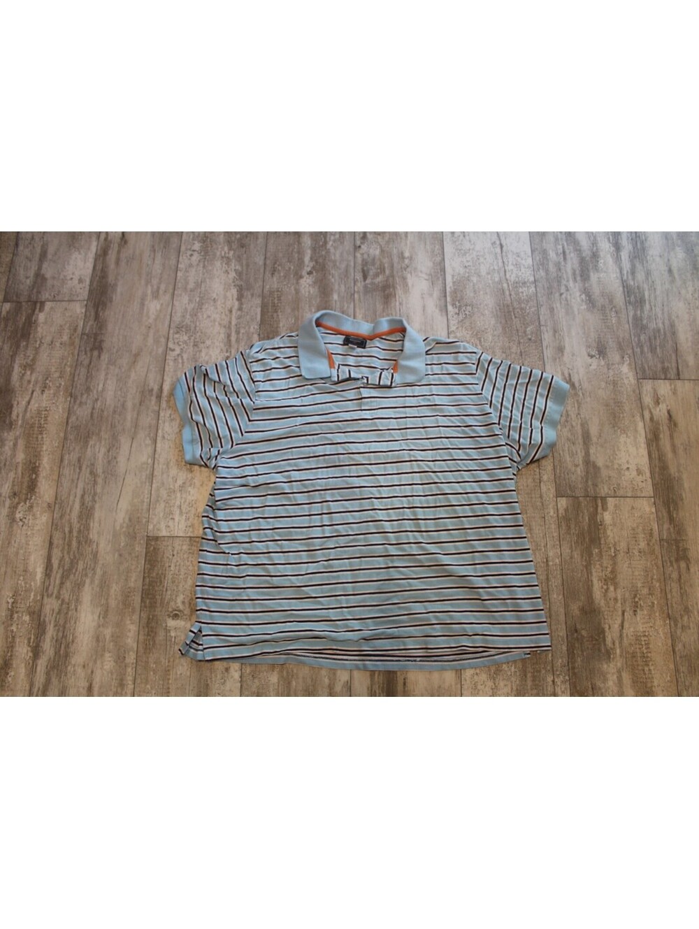 Dockers Mens 3XL Blue Striped Polo Shirt 100 Cotton